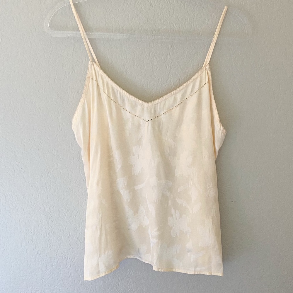 Sam Edelman Livvy Cream Floral Silky Cami S